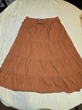 Chelsea & Theodore Rust-Toned Circle Skirt